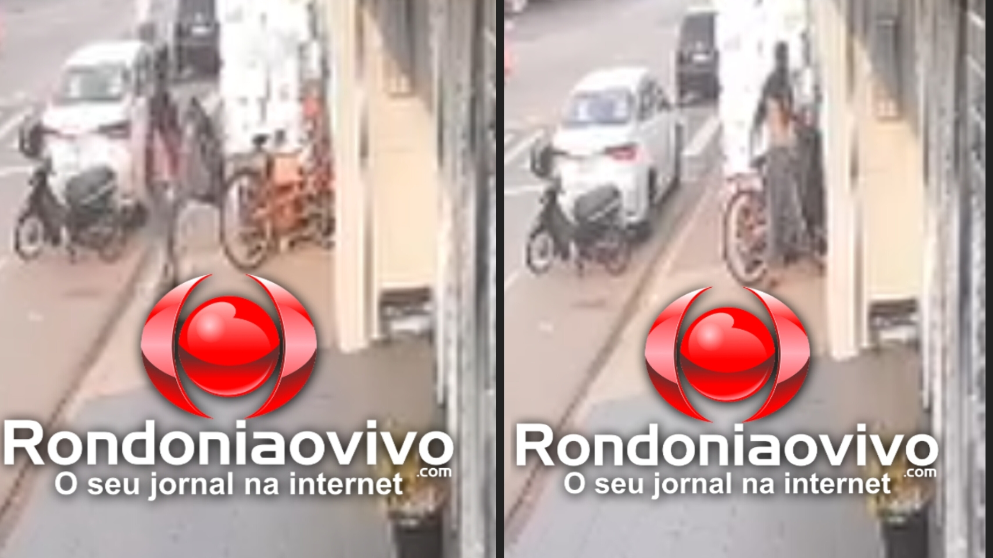 VÍDEO: Larápio disfarçado de mendigo é filmado furtando bicicleta na Jatuarana