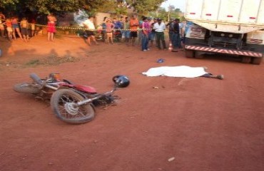 Motoqueiro perde a vida em acidente de trânsito