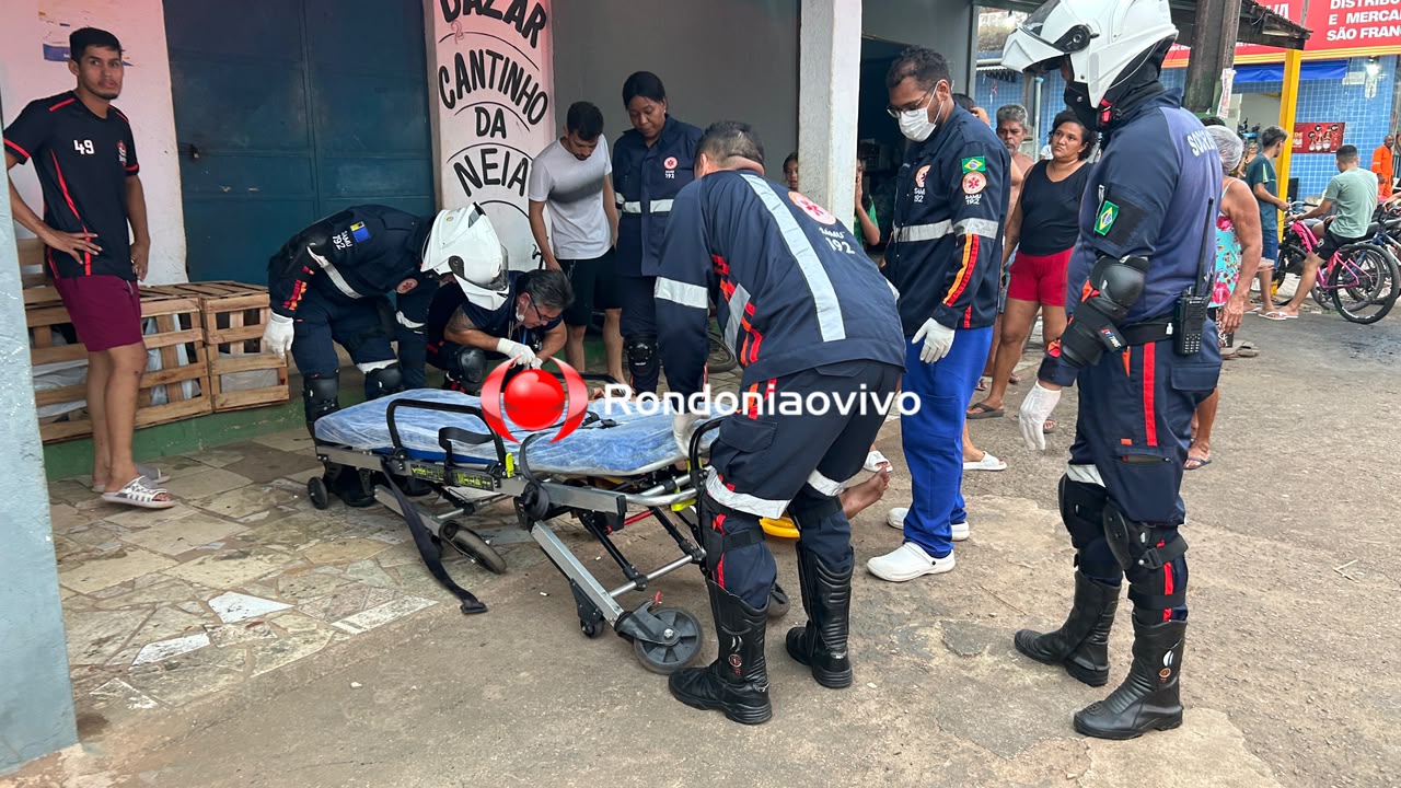 URGENTE: Motociclista fica inconsciente em grave batida na Daniela