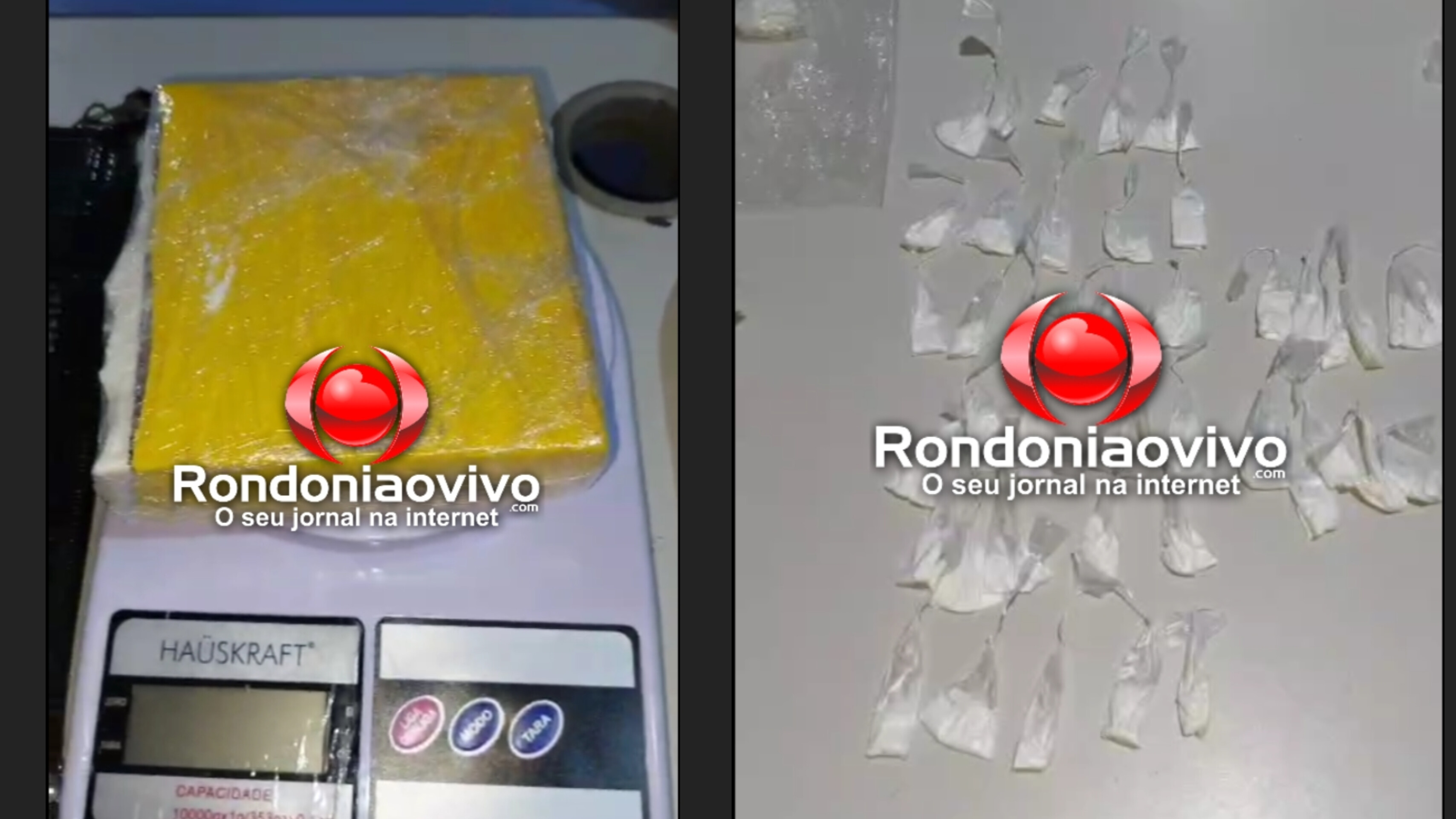 ASSISTA: Equipe do sargento Machado apreende tablete e porções de cocaína na zona Sul 