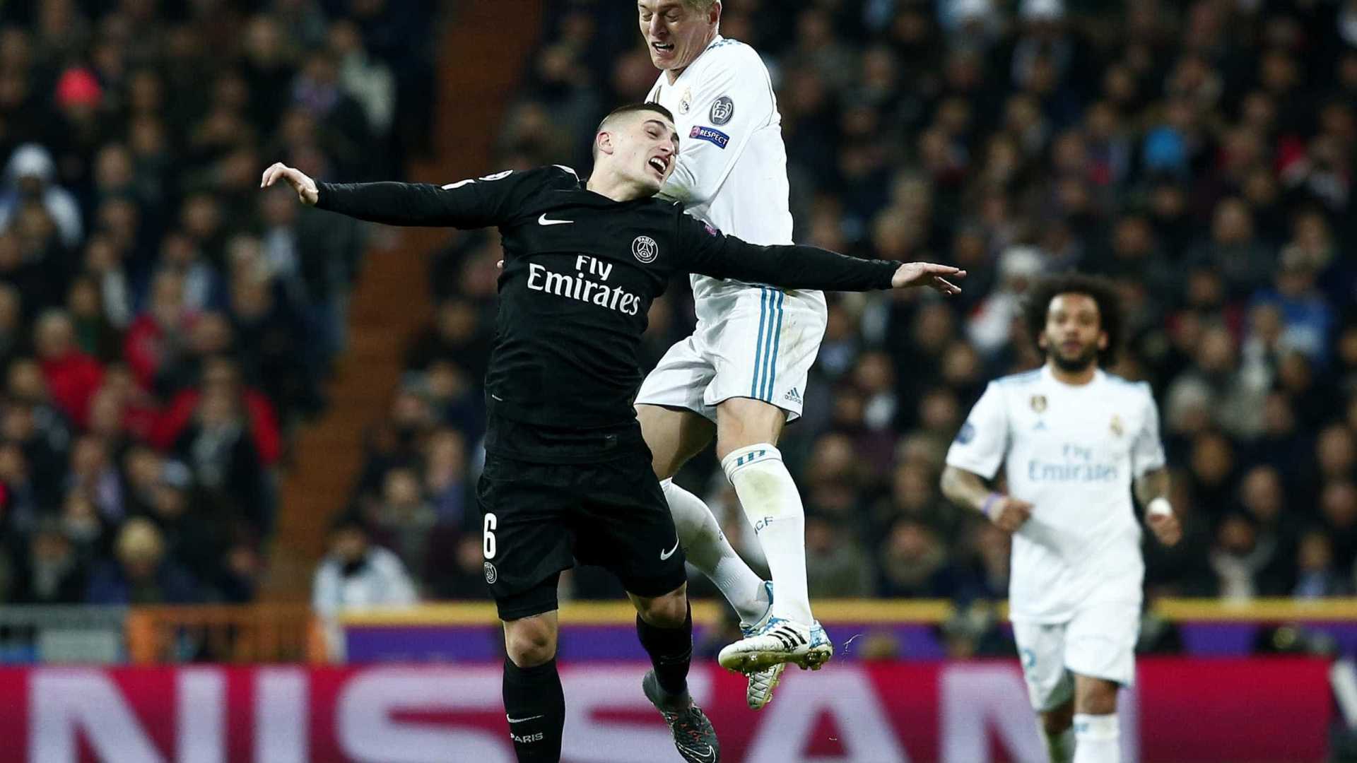 Real Madrid vira pra cima do PSG e leva vantagem para Paris