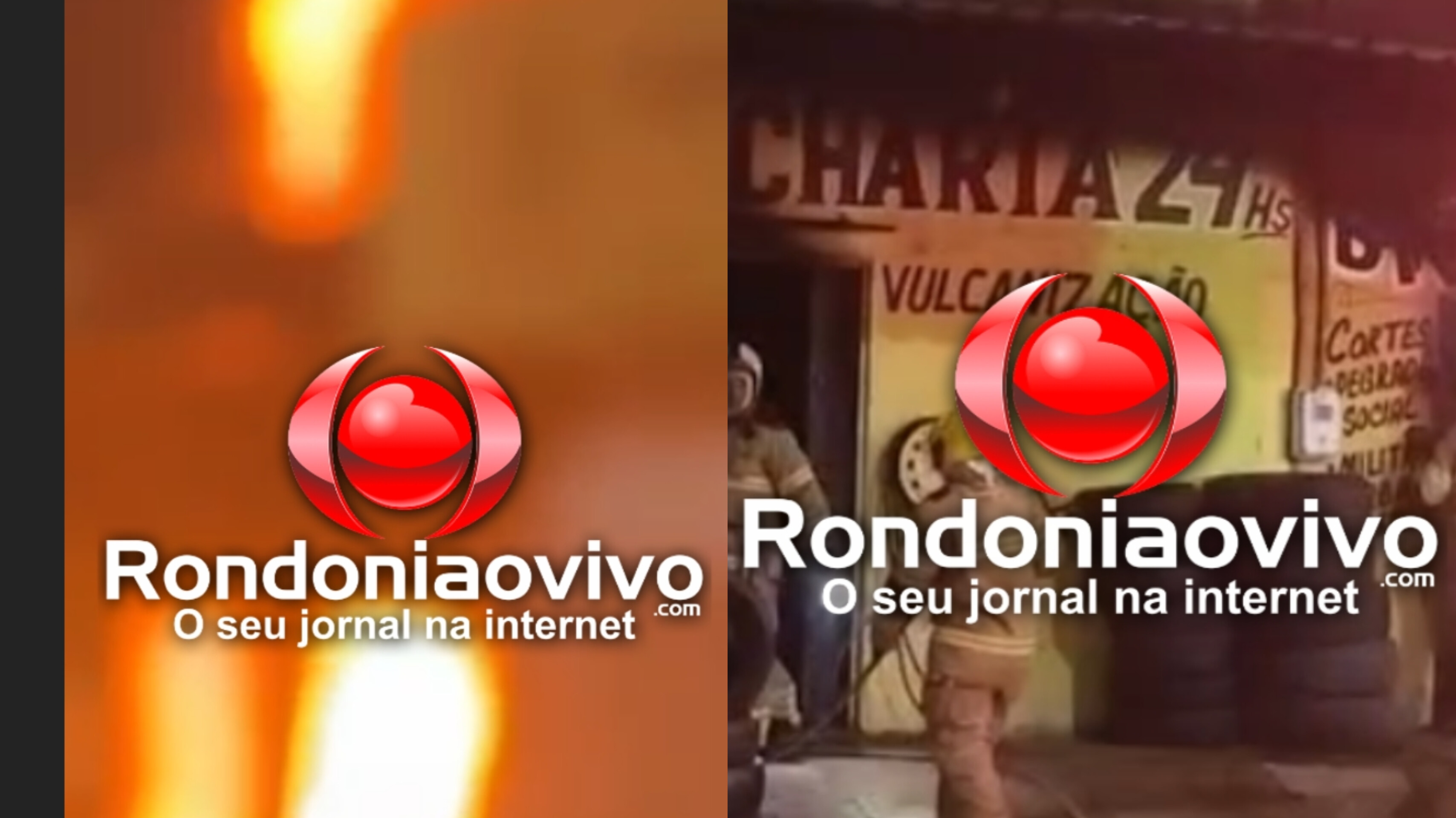 URGENTE: Incêndio de grandes proporções atinge lanchonete e borracharia ao lado do IG