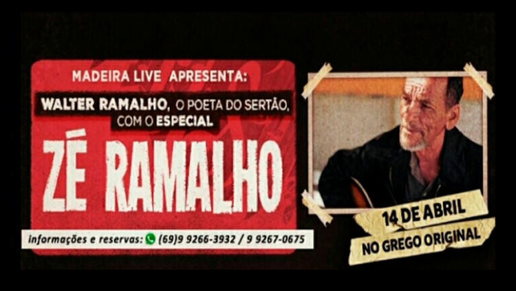 SORTEADOS:  ingressos para o Cover de Zé Ramalho