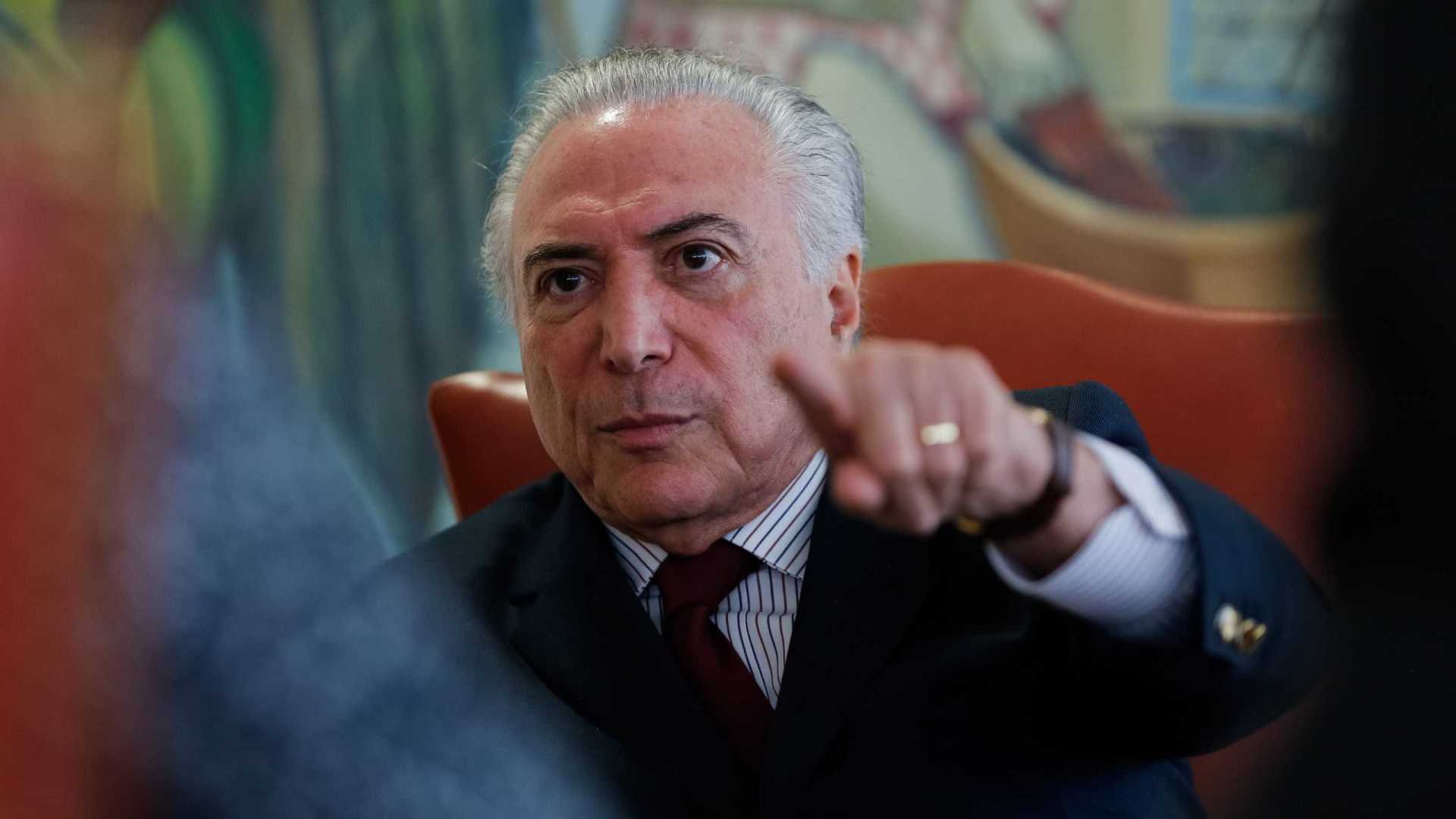 Temer determina envio de força-tarefa ao CE para combater crime organizado