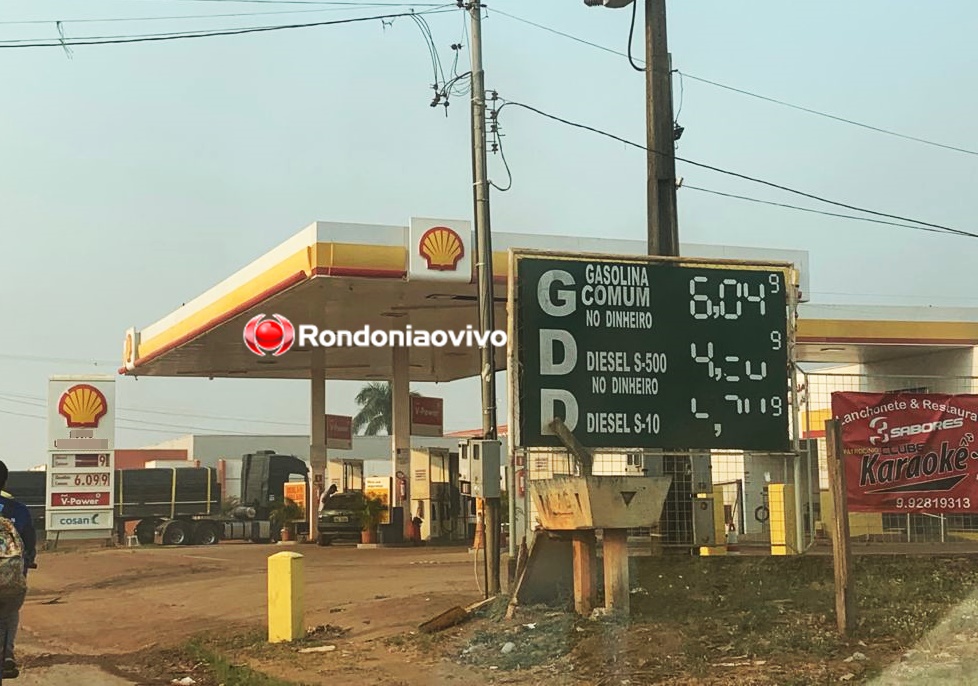 DOENDO NO BOLSO: Gasolina ultrapassa R$ 6 em Porto Velho e motoristas desabafam: ‘tá tenso’