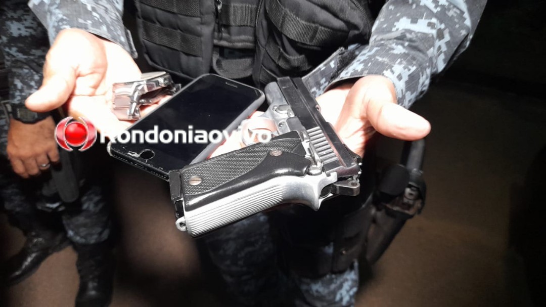 ABORDAGEM: PM flagra homem com pistola furtada de policial militar