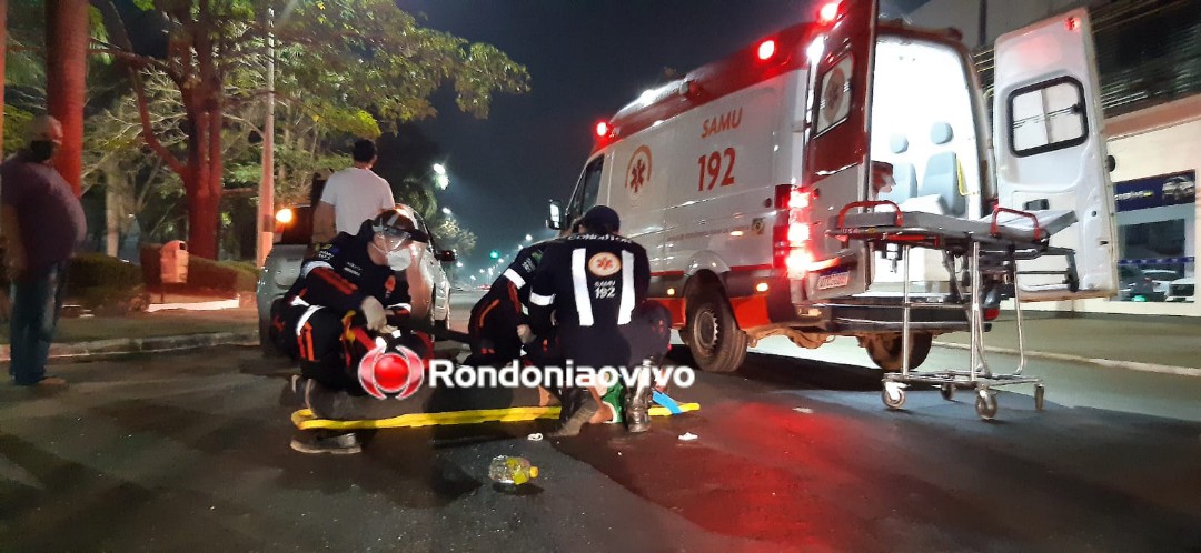 ATROPELAMENTO: Pedestre é atingido por carro ao tentar atravessar a Jorge Teixeira