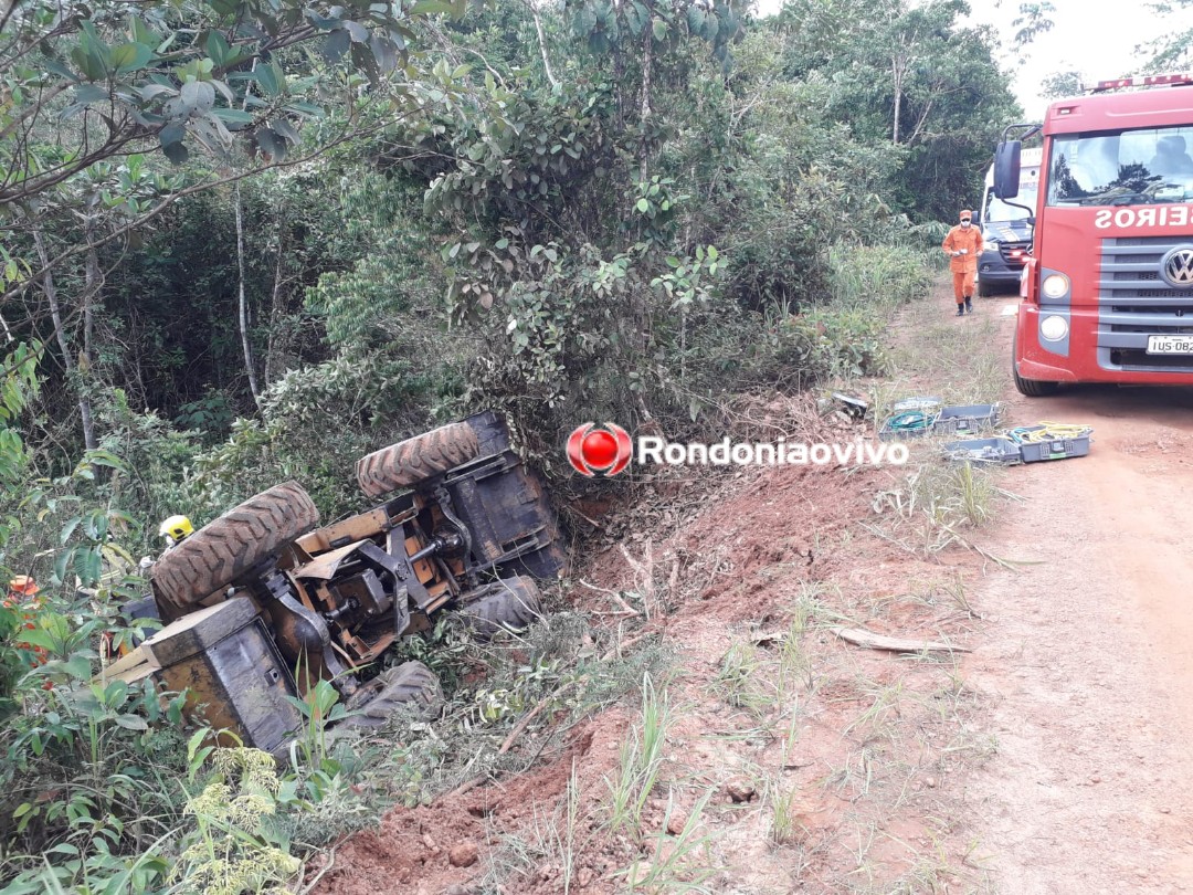 TOMBOU: Trabalhador morre prensado por trator enquanto realizava serviço