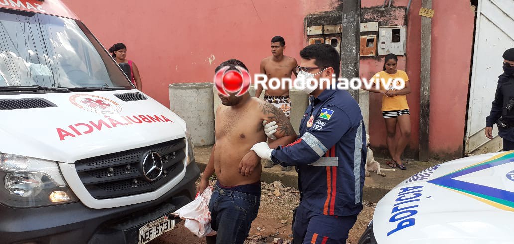 ESTRANHO: Homem é atacado a enxadada na cabeça e foge da ambulância