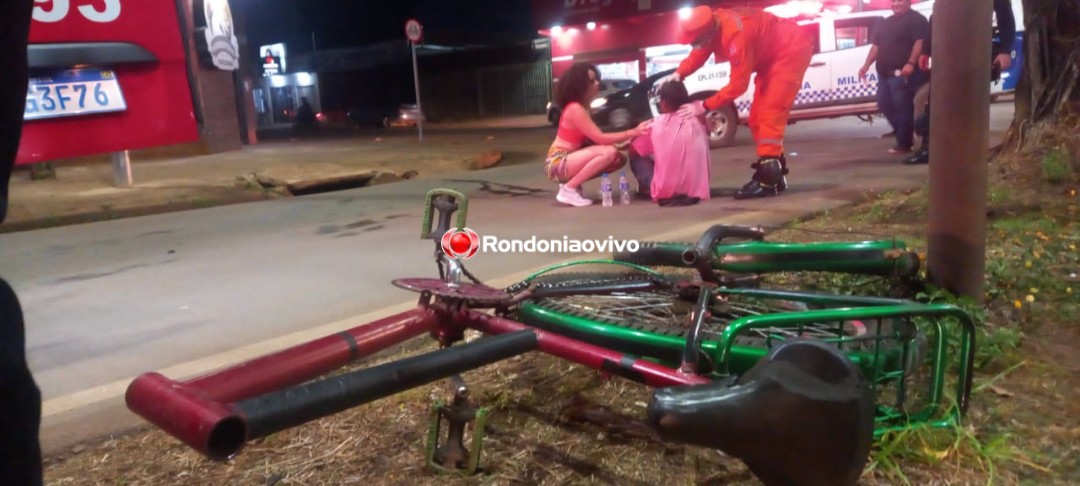 NA GUAPORÉ: Ciclista com sinais de embriaguez é vítima de grave atropelamento 