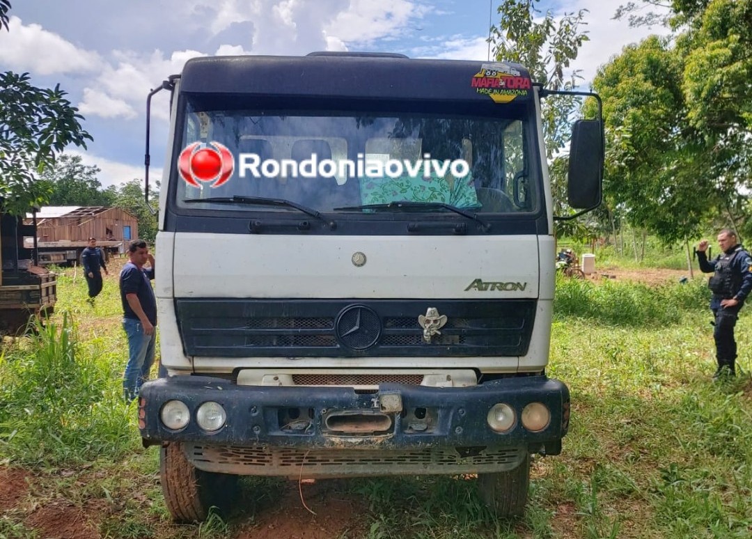 NO DESMANCHE: Caminhão roubado no Acre avaliado em R$ 300 mil é recuperado em RO