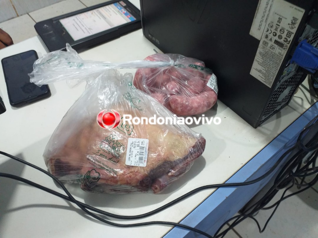 RÉVEILLON CANCELADO: Homem é preso furtando carne para churrasco em supermercado 