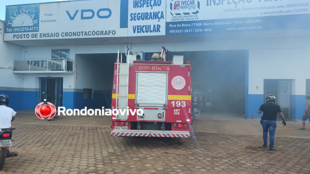 VÍDEO: Bombeiros são acionados após incêndio em empresa