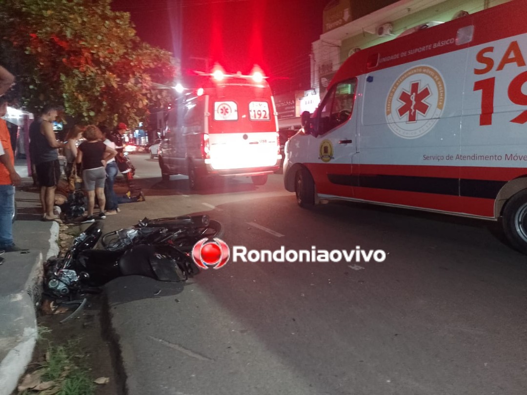 ATROPELOU: Motorista de caminhonete invade cruzamento e atinge em cheio motociclista 