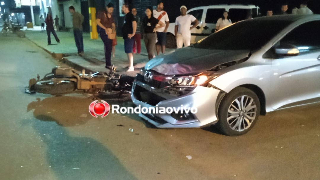 NA RIO DE JANEIRO: Motociclista é atropelado por carro e jogado contra outro em acidente na capital