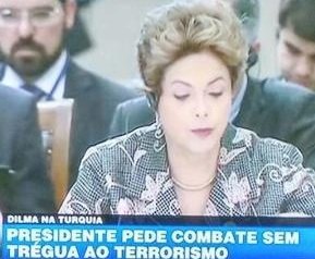 Dilma Rousseff declara guerra ao terrorismo e brasileiros protestam