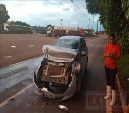 Polícia registra danos materiais em colisão na BR-174