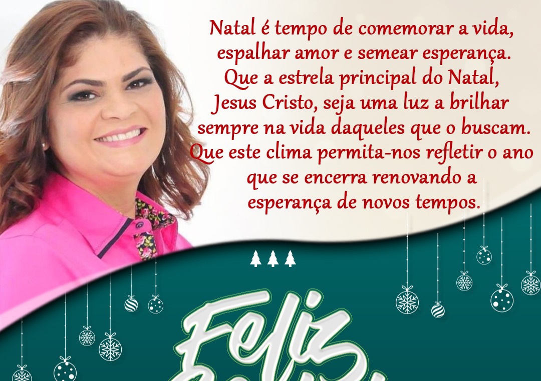 PARLAMENTAR: Deputada Cassia Muleta deseja um Feliz Natal a toda população rondoniense