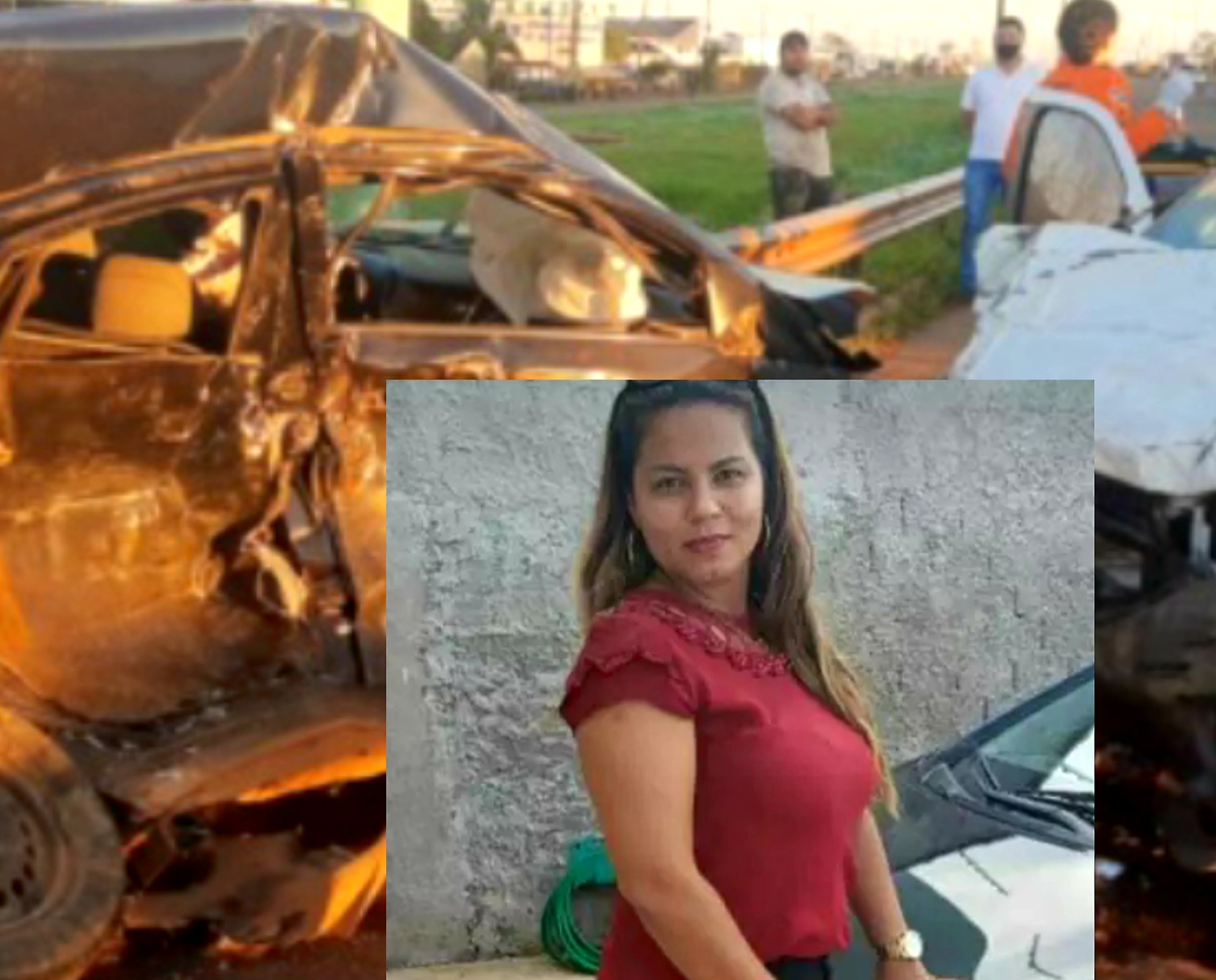 MOTORISTA DE APP: Mulher morre após colisão violenta entre automóveis na BR-364