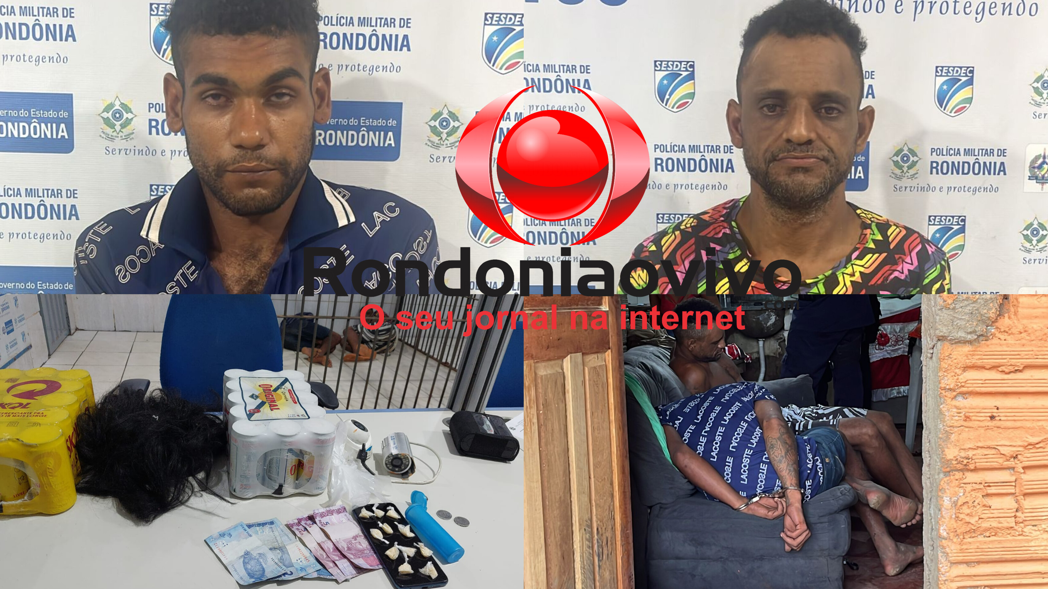 VÍDEO: Equipe do sargento Machado prende dois foragidos no Cai N' Água