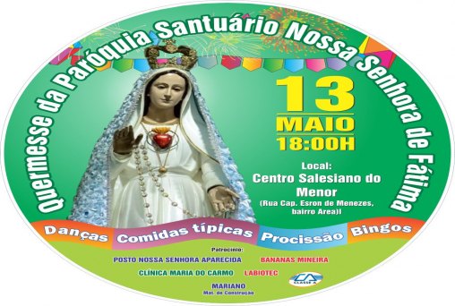 Festa em comemoração à Nossa Senhora de Fátima