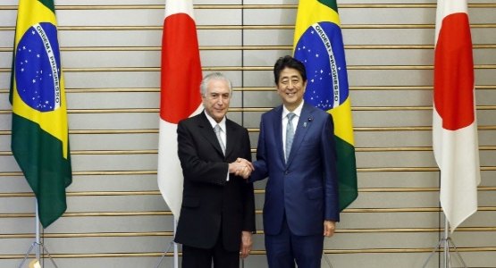 Premiê japonês diz apoiar reformas de Temer e promete mais investimentos no Brasil