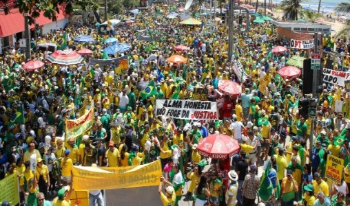 Brasil tem maior manifestação contra Dilma