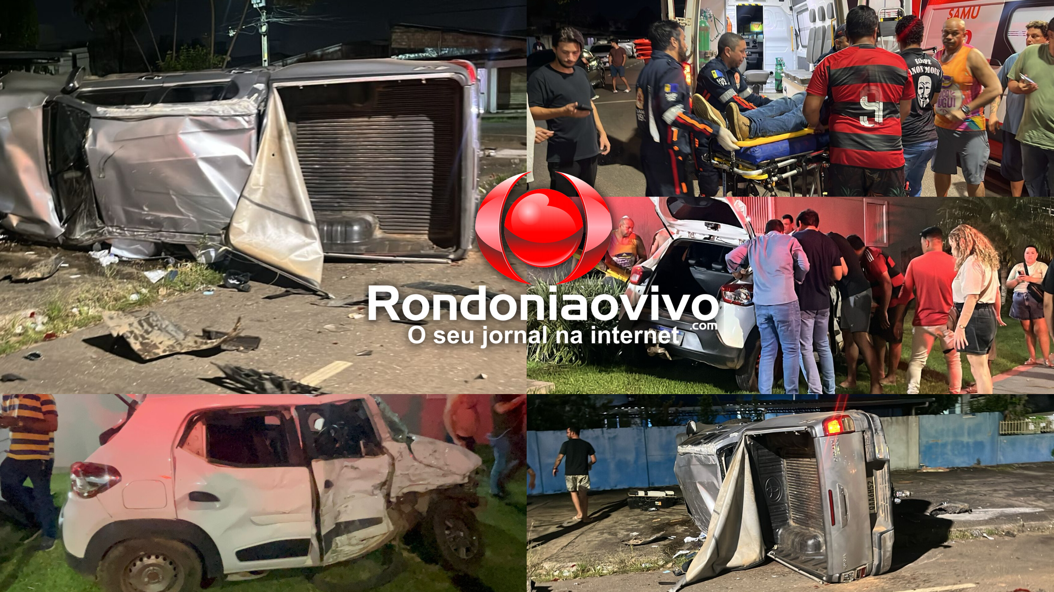 VÍDEO: Grave acidente com capotamento de Hilux deixa três feridos na Abunã