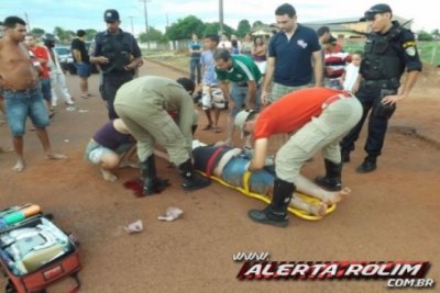 ROLIM DE MOURA – Homem fica gravemente ferido em acidente de transito 