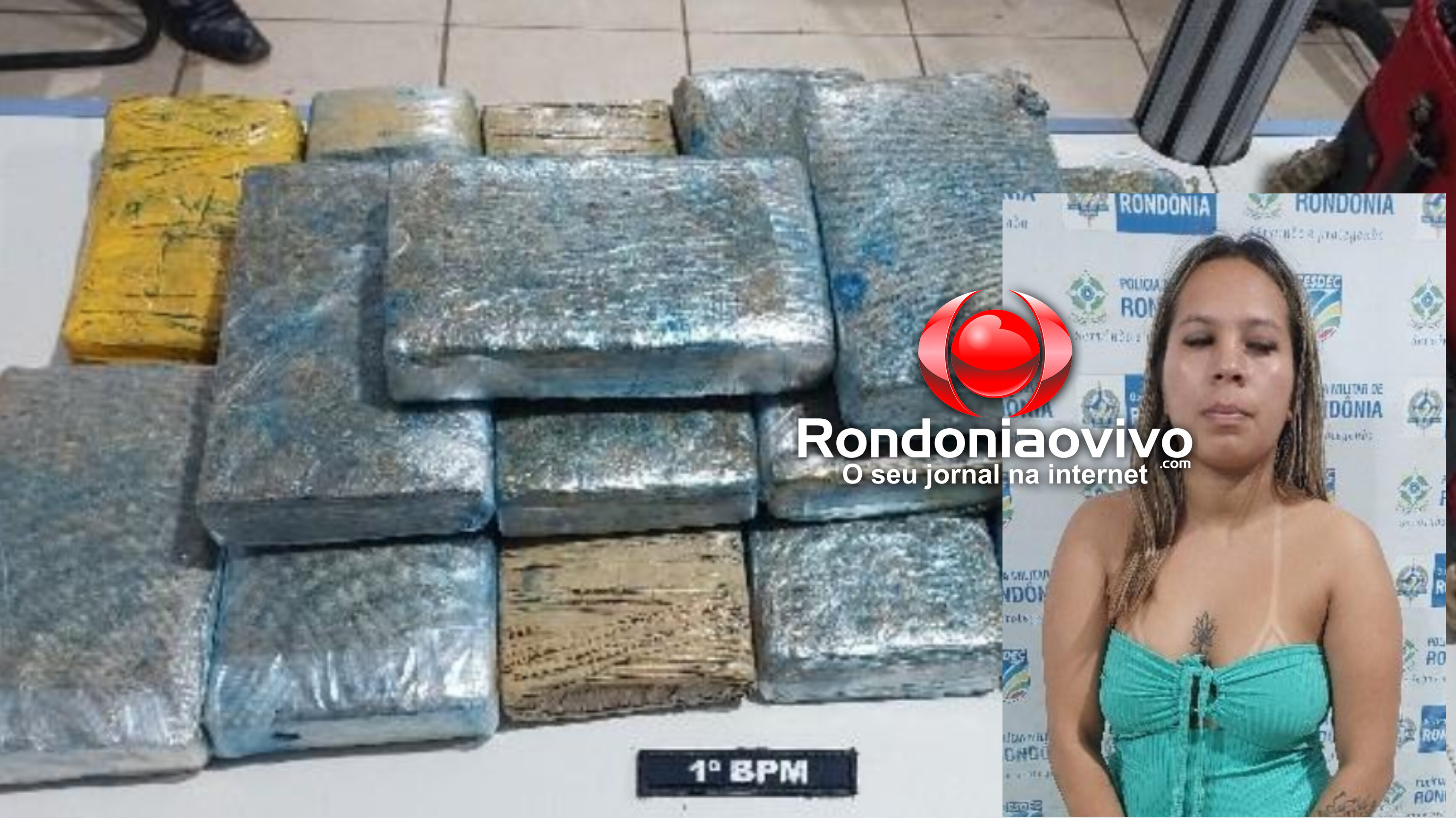 MULA DO TRÁFICO: Jovem é presa com 16 quilos de drogas na rodoviária