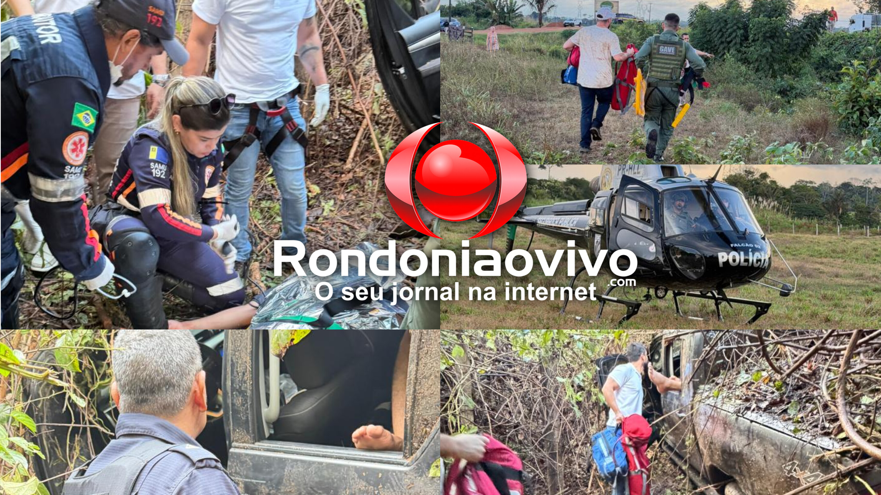 VÍDEO: Imagens mostram resgate aéreo de vítima após capotamento gravíssimo na BR-364
