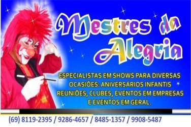 Anime seus eventos com os Mestres da Alegria