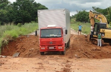 DNIT libera o tráfego na BR-429 após recuperar trecho danificado por fortes chuvas