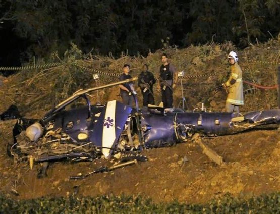 HELICÓPTERO -  Perícia não encontra marcas de disparos na aeronave 