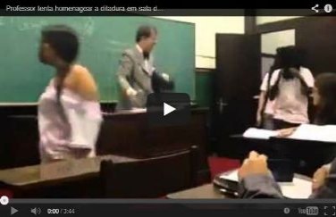 Alunos impedem professor de homenagear golpe militar em sala de aula - VÍDEO