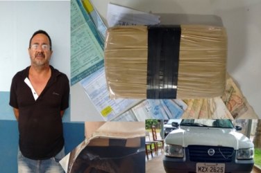 Homem é preso com 01kg de cocaína na BR 429