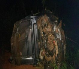 BR-364: Carro funerário se acidenta transportando corpo de mulher morta