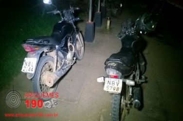 Polícia Rodoviária Federal apreende duas motocicletas 