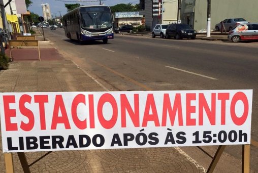 ‘Corredor de ônibus’ da avenida Calama está liberado para estacionar