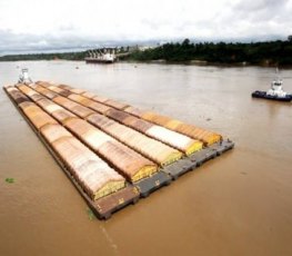 Construção das usinas hidrelétricas prejudica transporte comercial no rio Madeira