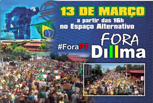 Manifestação em Porto Velho começam as 16 h