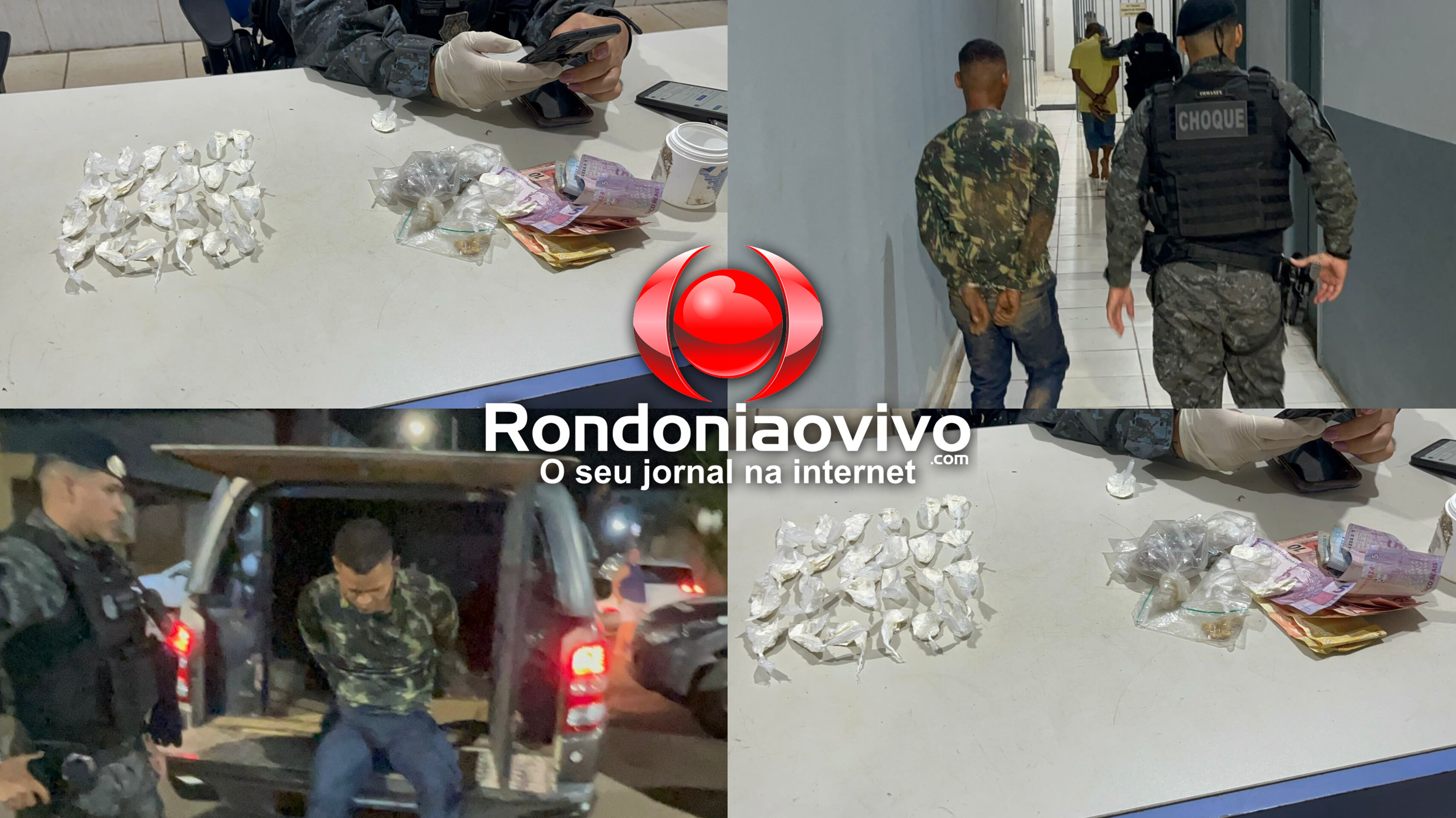 OPERAÇÃO MAXIMUS: Dupla que escondia drogas em matagal é presa por tráfico