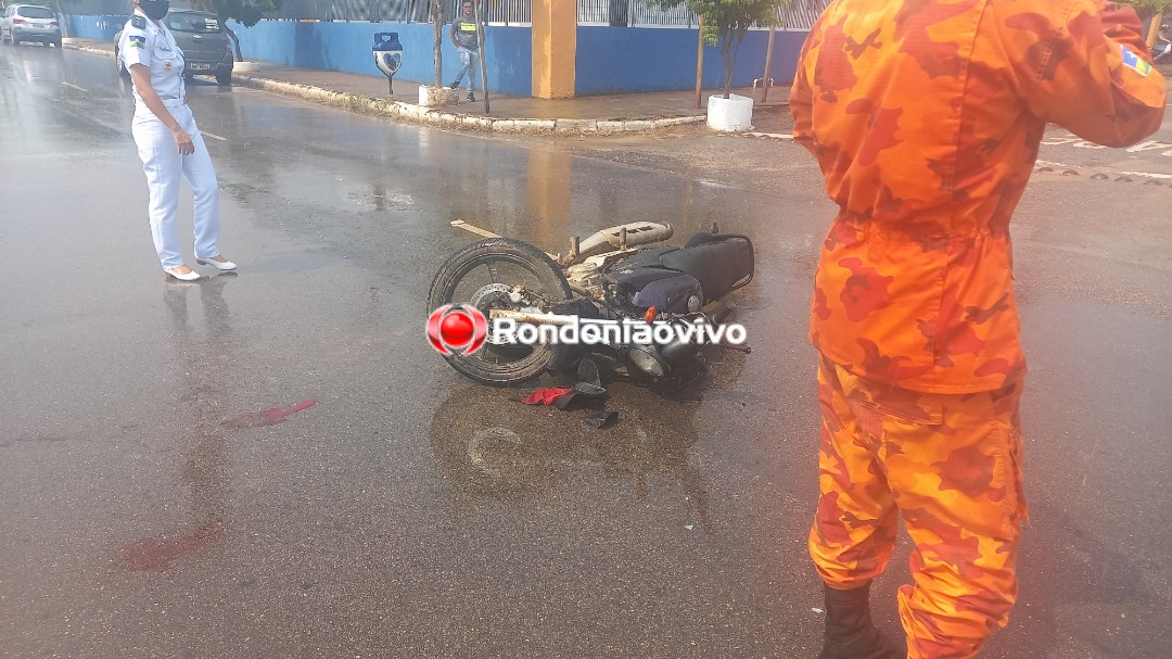 VÍDEO: Motociclista sofre grave lesão na cabeça após acidente próximo ao CPA