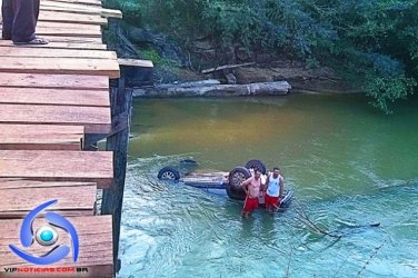 ALVORADA D’OESTE – Homem morre após carro cair de ponte