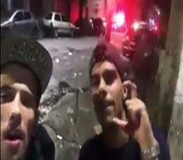 Jovem é agredido pelas costas por PM durante gravação de rap 