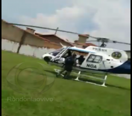 HELICÓPTERO: NOA socorre vítima em estado grave para o JP II