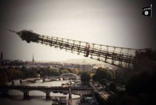 Estado Islâmico ameaça derrubar Torre Eiffel-VÍDEO 