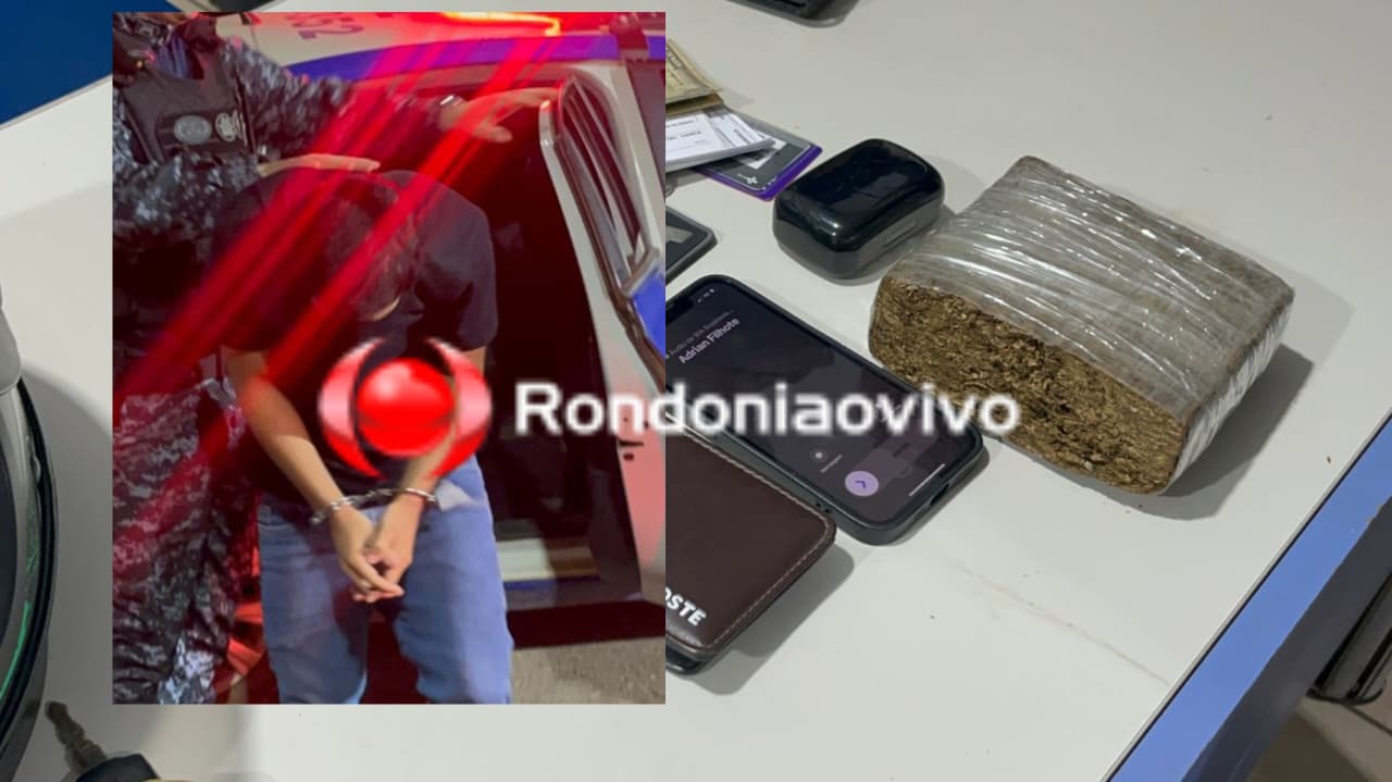 INDO ENTREGAR: PM prende acusado de tráfico com meio quilo de entorpecente