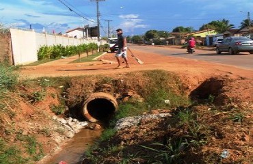 SANEAMENTO – Moradores do bairro Nova Esperança se queixam da falta de iluminação e saneamento básico – FOTOS 