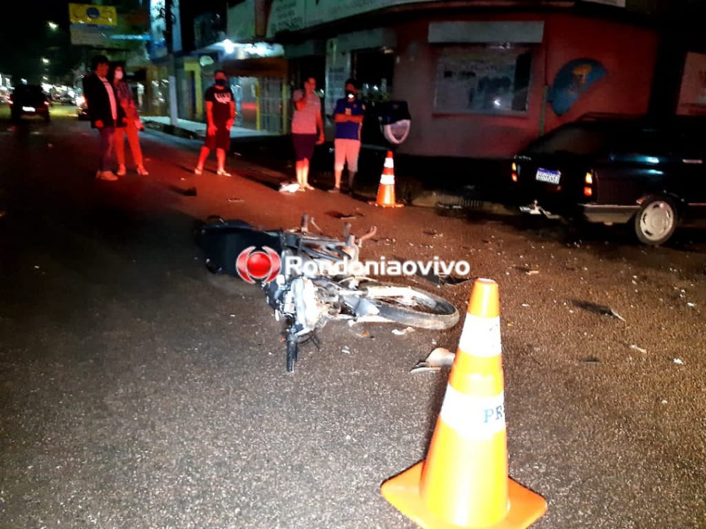 'EU VOU MORRER': Batida frontal entre carro e moto deixa homem em estado crítico na Jatuarana